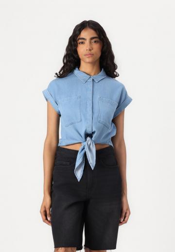 Джинсовая блузка