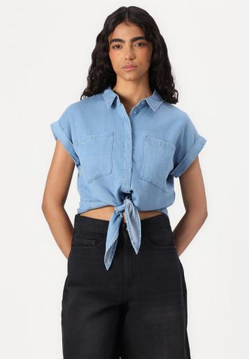 Джинсовая блузка