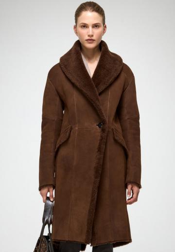 Кожаное пальто