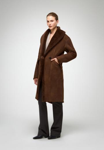 Кожаное пальто