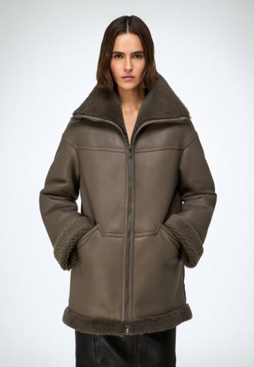 Кожаное пальто