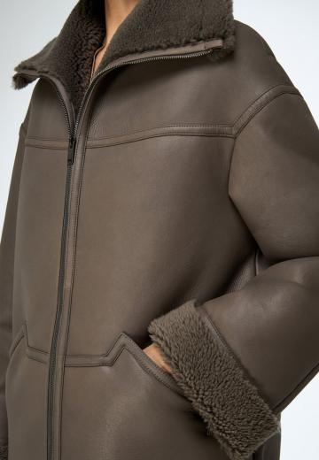 Кожаное пальто