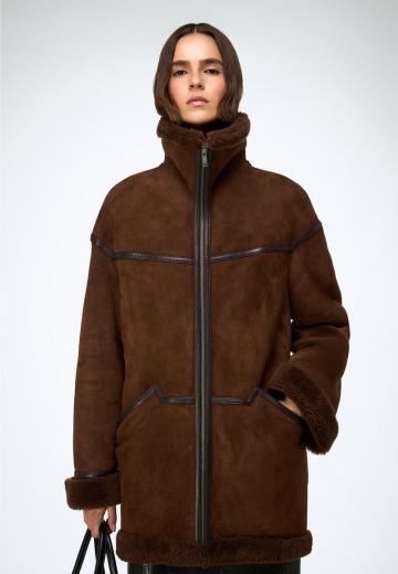 Кожаное пальто