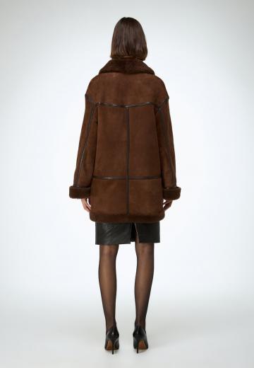 Кожаное пальто