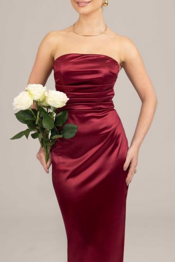 Платье без бретелек