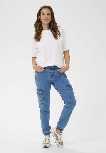 Брюки с накладными карманами