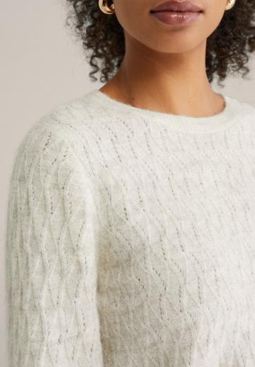 Пуловер с рукавом три четверти