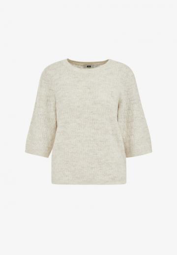 Пуловер с рукавом три четверти