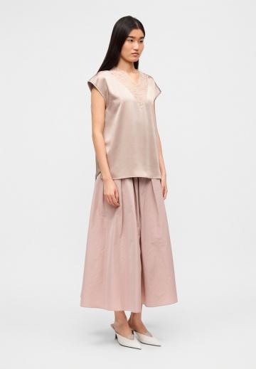 Атласная блузка