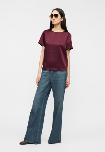 Атласная блузка