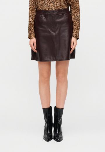 Кожаная юбка