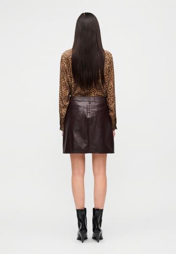 Кожаная юбка