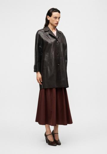 Кожаное пальто