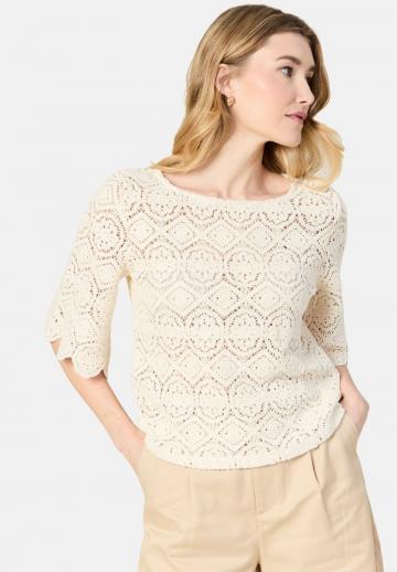 Пуловер с коротким рукавом