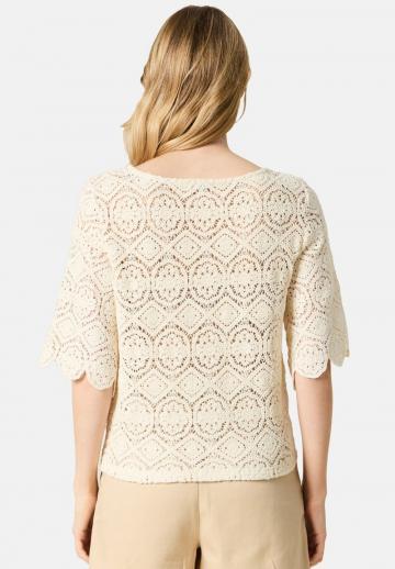 Пуловер с коротким рукавом