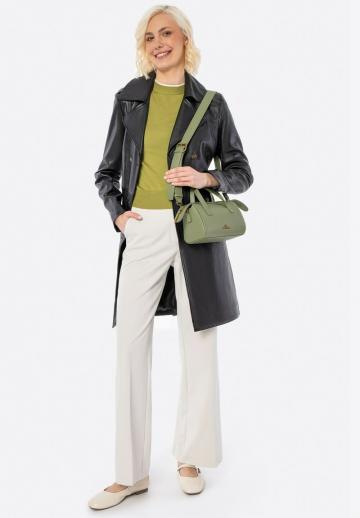 Кожаное пальто