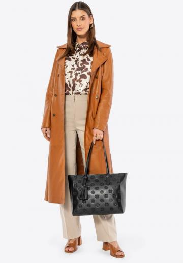 Кожаное пальто