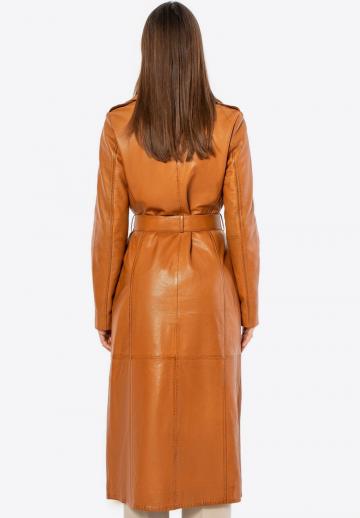 Кожаное пальто