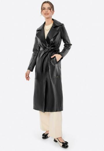 Кожаное пальто