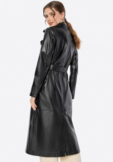 Кожаное пальто