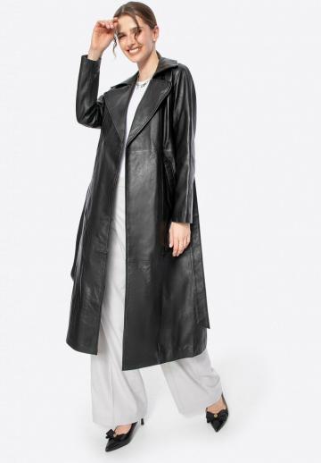Кожаное пальто