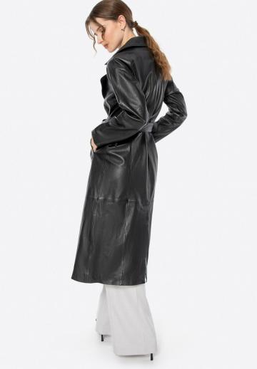 Кожаное пальто