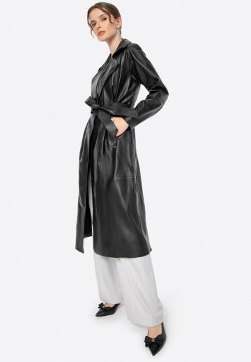 Кожаное пальто