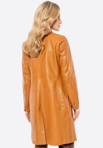 Кожаное пальто