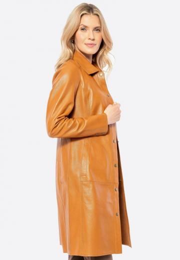 Кожаное пальто