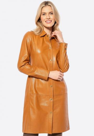 Кожаное пальто