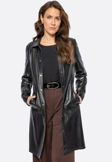 Кожаное пальто