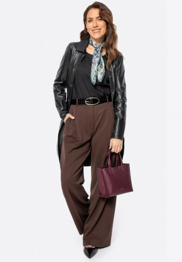 Кожаное пальто