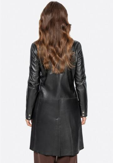 Кожаное пальто