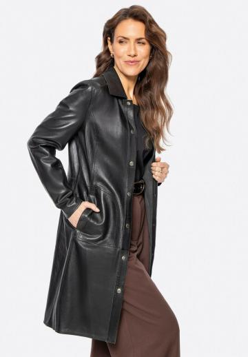 Кожаное пальто