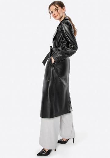 Кожаное пальто