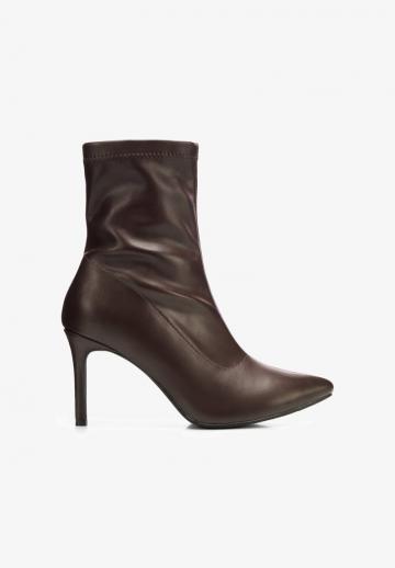 Полусапожки на высоком каблуке