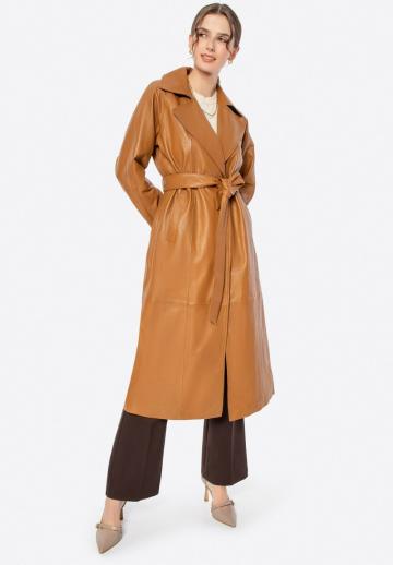 Кожаное пальто