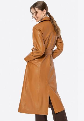 Кожаное пальто