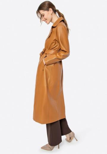 Кожаное пальто