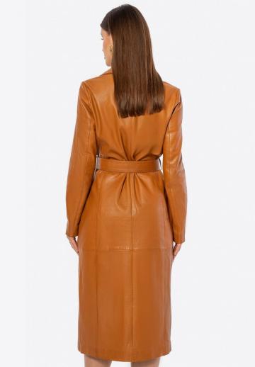 Кожаное пальто