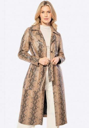 Кожаное пальто