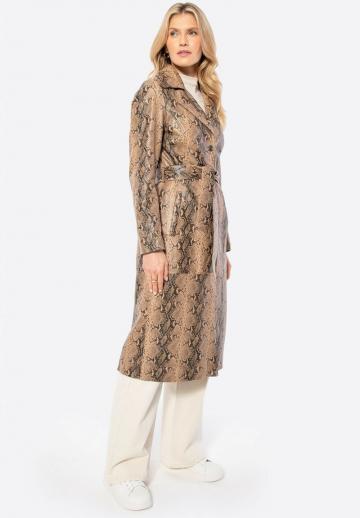 Кожаное пальто