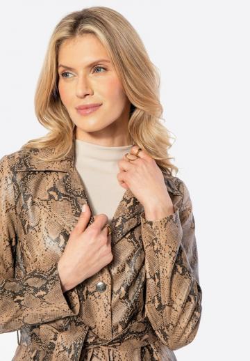 Кожаное пальто