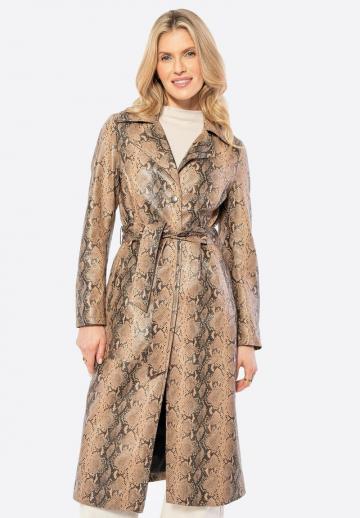 Кожаное пальто