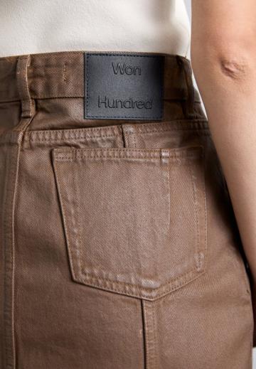 Юбка с накладными карманами