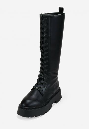 Сапоги на шнуровке