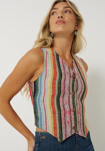 Джинсовая жилетка