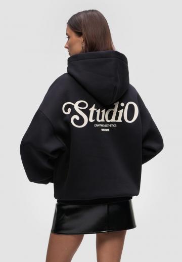 Пуловер с капюшоном