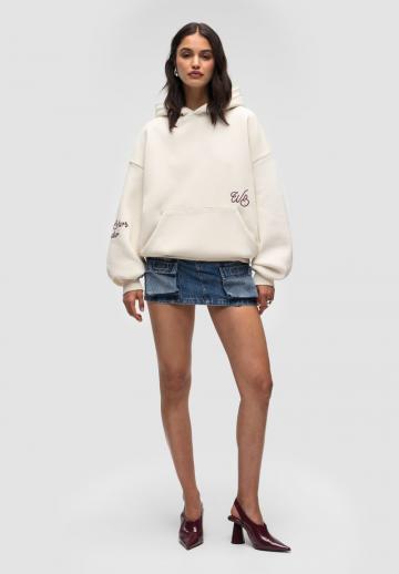 Пуловер с капюшоном