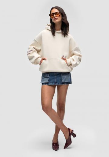 Пуловер с капюшоном